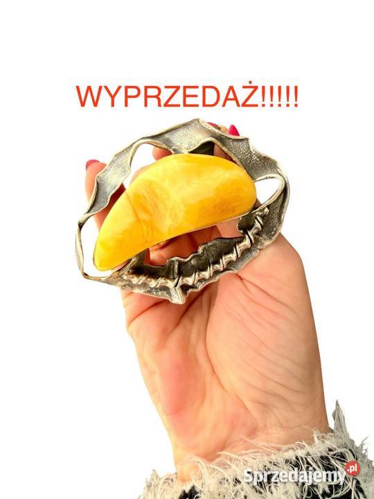 WYPRZEDAŻ wisior srebro 925 bursztyn bałtycki Pomlewo