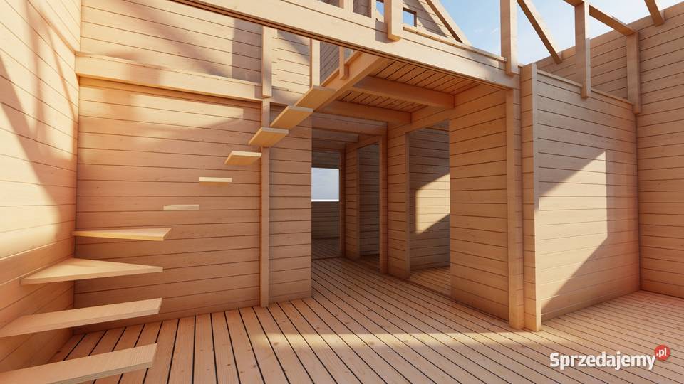 Domek drewniany z bali Malta Deluxe 96m2 mazowieckie Wyszków sprzedam