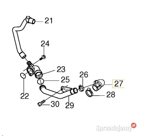 VOLVO S40 C30 V50 S80 V70 przewod ukladu