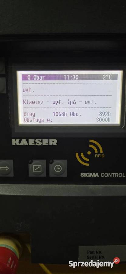 Kompresor śrubowy Kaeser SX6 2012 11bar Osuszacz Jelcz-Laskowice