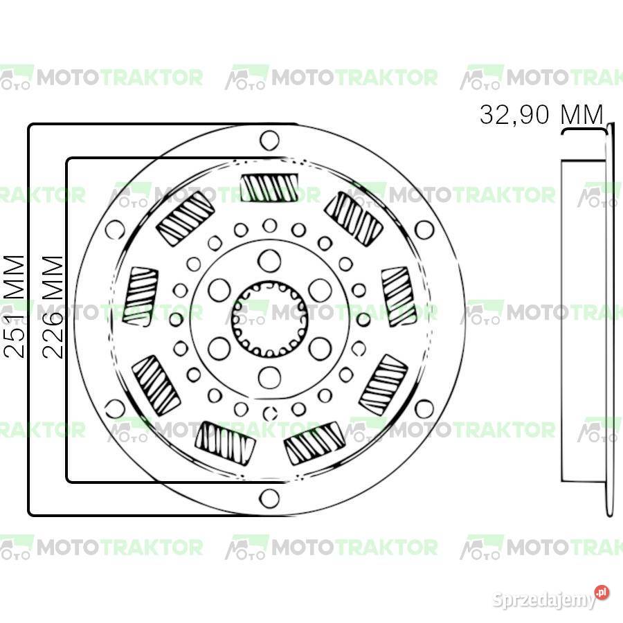 Tłumik drgań Massey Ferguson 3060 3075 3085 6120 kujawsko-pomorskie Dobrzejewice