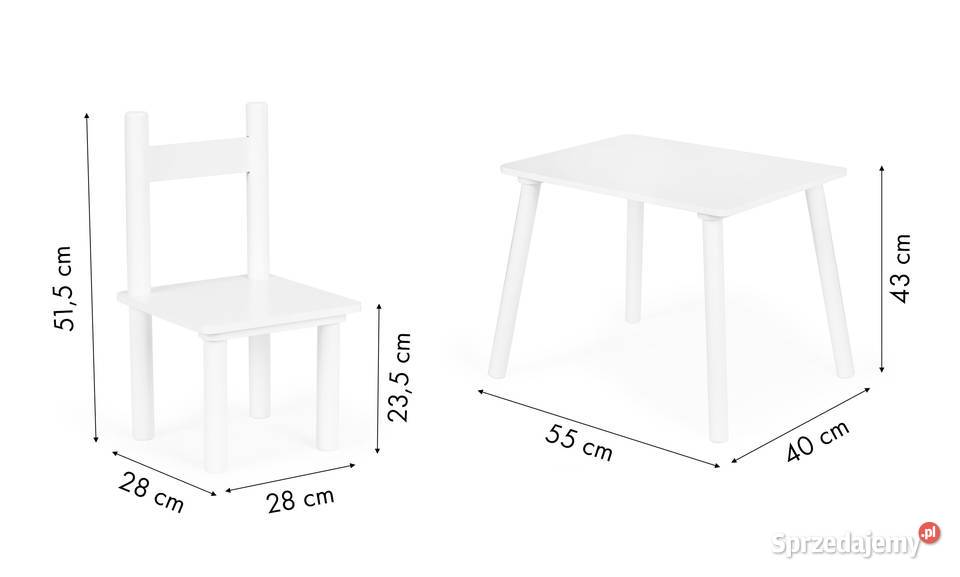 Stół stolik 2 krzesła meble dzieci komplet Smogorzów