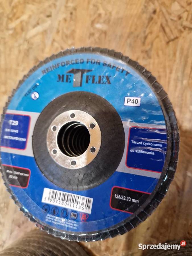 TARCZA LISTKOWA CYRKONOWA DO SZLIFOWANIA METALU