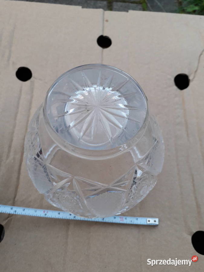 Kryształowa kula pojemnik prl bez ubytków Warszawa