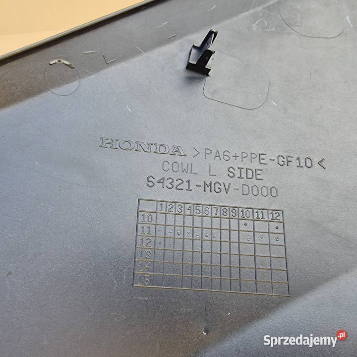 HONDA CBR 600F PC41 BOCZEK OWIEWKA BOK LEWY Bieleń