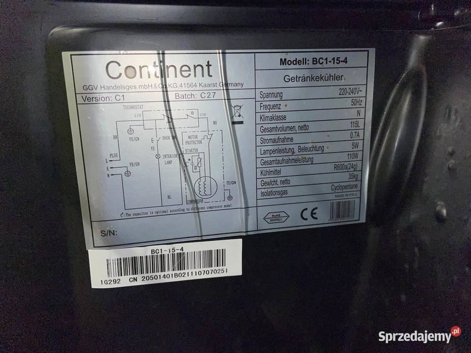 Lodówka chłodziarka na wino Lublin