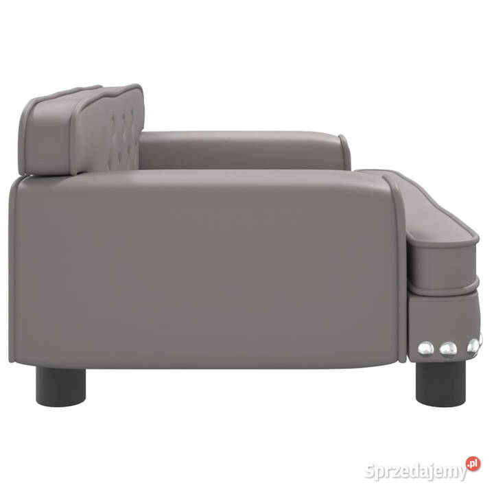 Sofa dzieci szara 70x45x30 sztuczna skóra Meble mazowieckie Warszawa