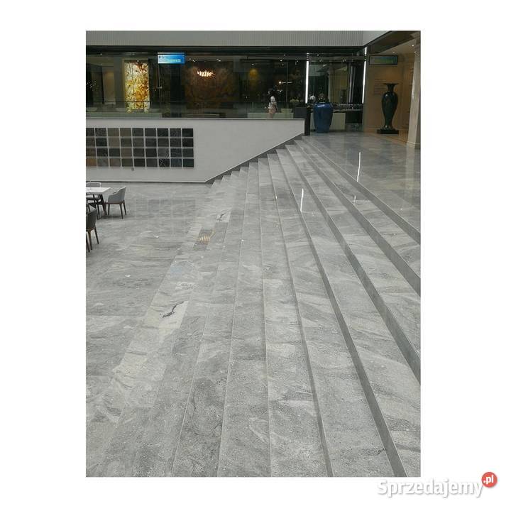 Twarde MATOWE płytki na schody 120x30 SZARE owal Płytki uniwersalne Łask
