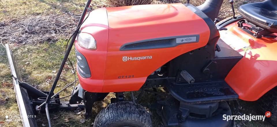 Traktorek kosiarka Husqvarna CT 131 z pługiem Wadowice