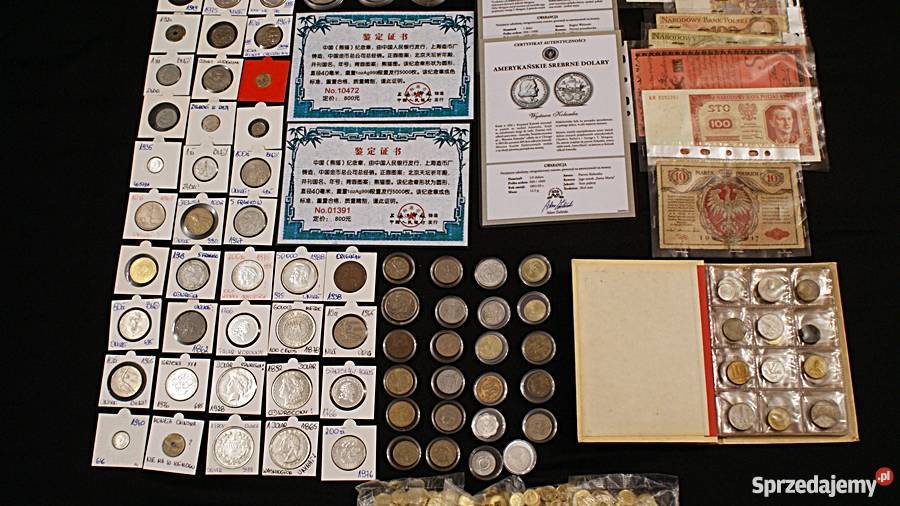 Kolekcja monet zbiór numizmatów kolekcjonera Numizmatyka Kalisz