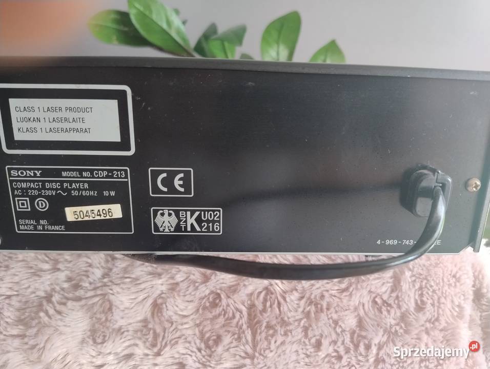 Odtwarzacz CD Sony cdp 209 Trzebuska