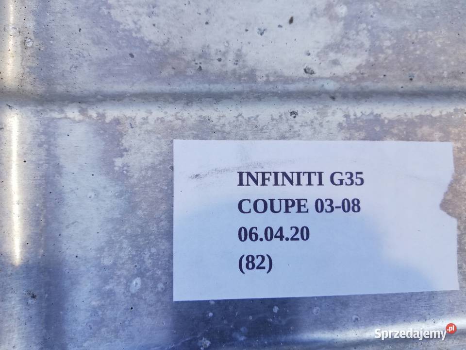 OSŁONA OSŁONY TERMICZNE INFINITI G35 COUPE osobowe wielkopolskie Nowy Tomyśl