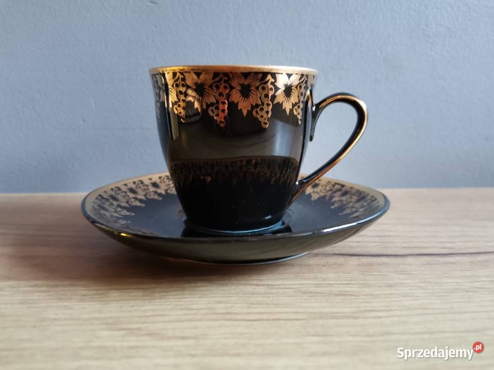 Stara filiżanka porcelana Tułowice design PRL Katowice