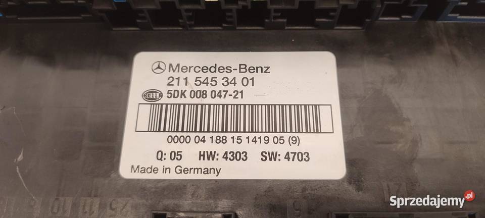 MERCEDES W211 MODUŁ SAM A2115453401