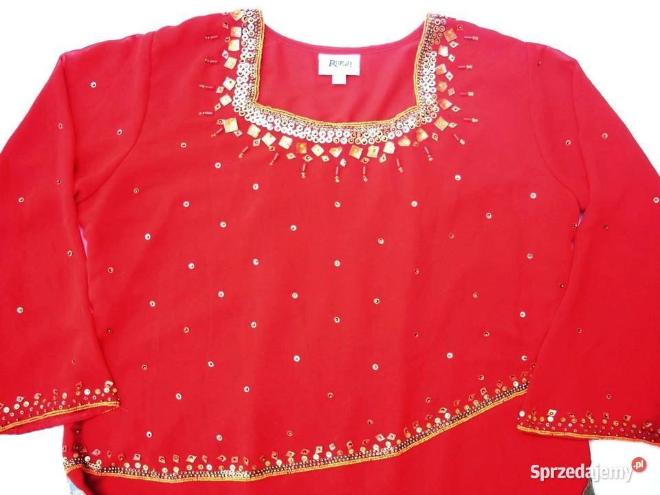 Elegancka Zdobiona Sukienka Tunika 46 48 Nowy Sącz