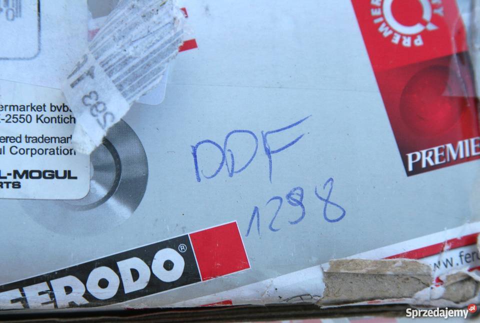 Tarcza hamulcowa FERODO DDF1298 Doblo Punto osobowe Układ hamulcowy Układ hamulcowy Rybnik