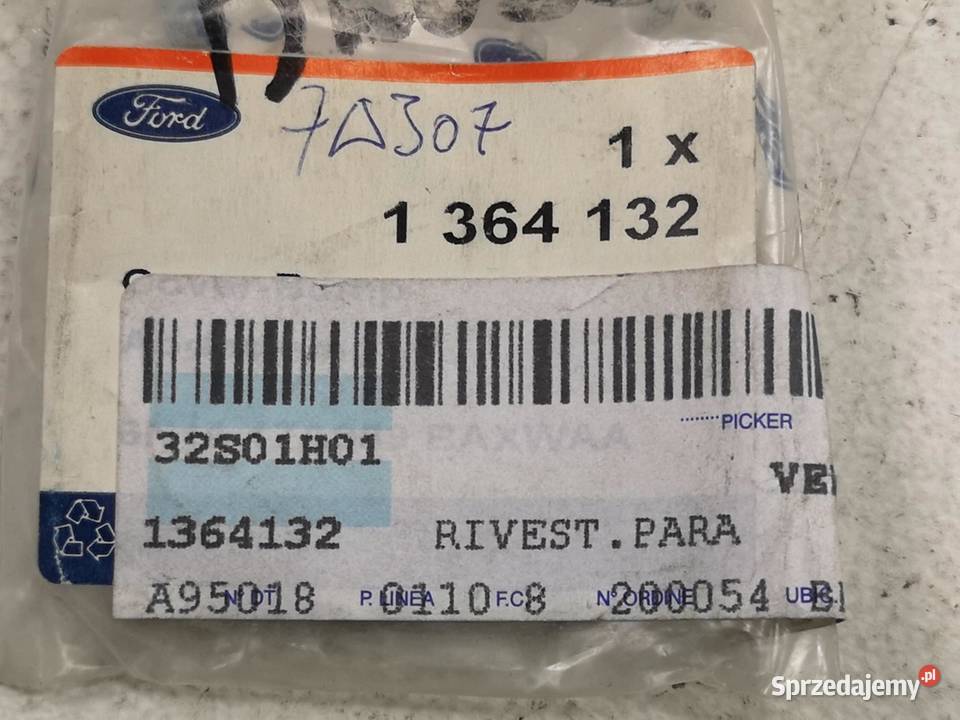 ZAŚLEPKA ZDERZAKA PRZÓD FORD FUSION 2005 1364132