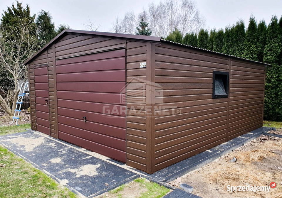 GARAŻ BLASZANY 55x6 m BRAMA UCHYLNA Łapanów