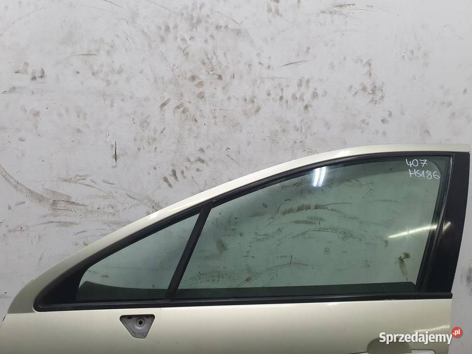 DRZWI LEWY PRZÓD KOMPLETNE PEUGEOT 407