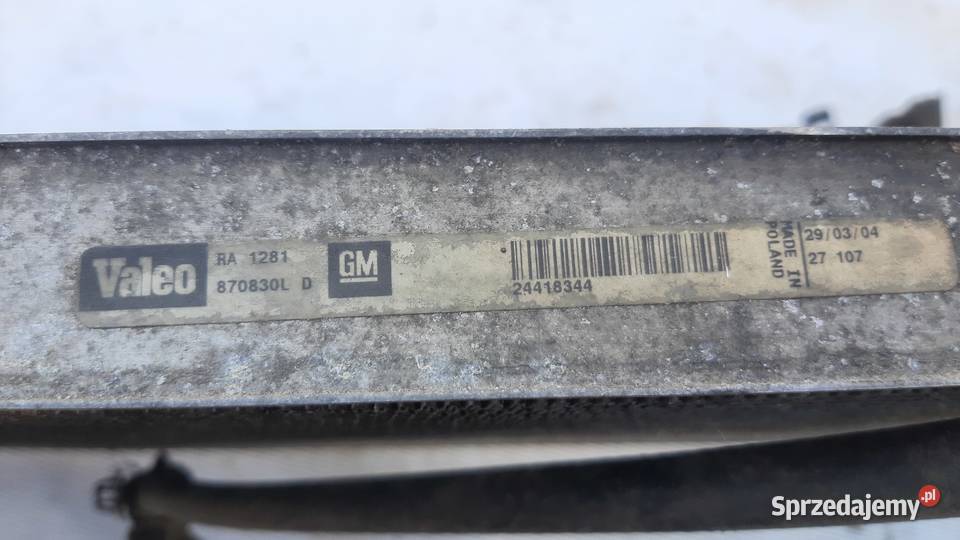 Chłodnica wody Opel Vectra C Signum 22 16v 18 dolnośląskie Dębno sprzedam