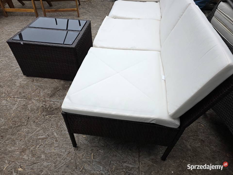 Meble do ogrodu sofa z poduszkami stolik lubuskie Wschowa sprzedam