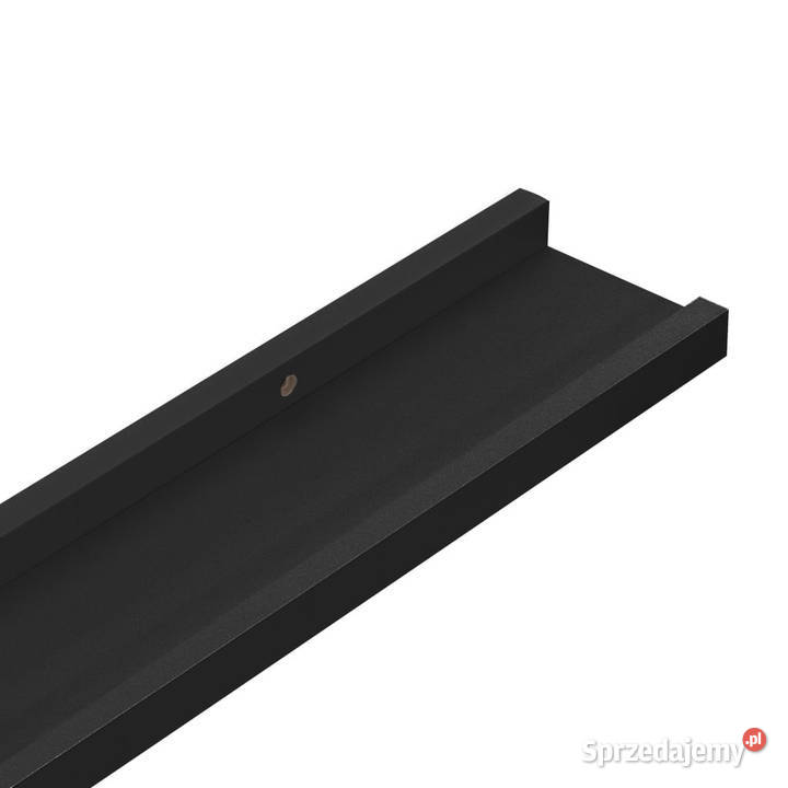 Półki ścienne na zdjęcia 2 czarne 80x9x3 MDF Warszawa