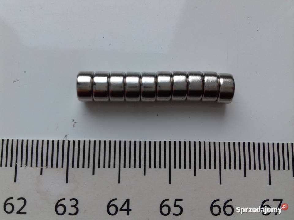 Magnes neodymowy okrągły mocny 6mm x 3mm
