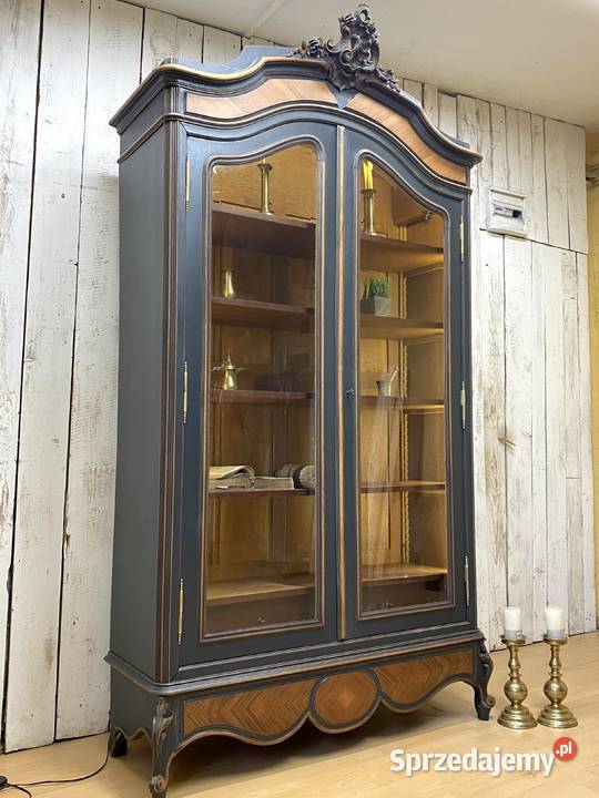 BIBLIOTEKA witryna antracyt Louis XV Francja Gdańsk sprzedam