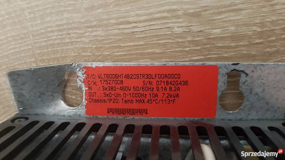 FALOWNIK danfoss vlt 6000 hvac 72 kVA Lublin