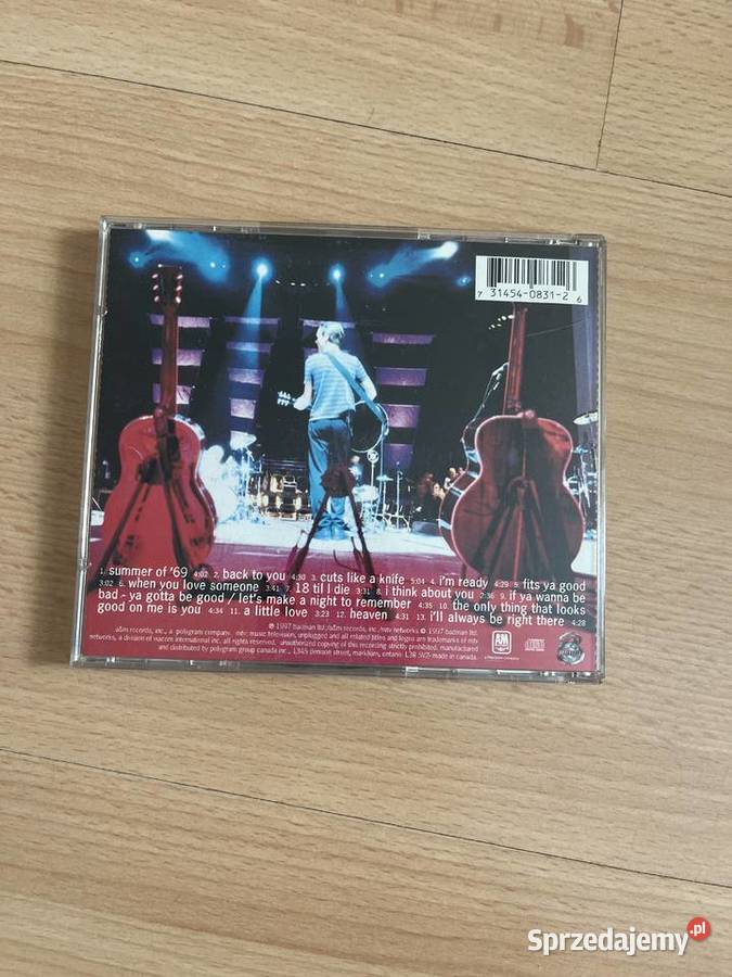 Bryan Adams CD Unplugged idealna mało używana 1 płyta Gdańsk