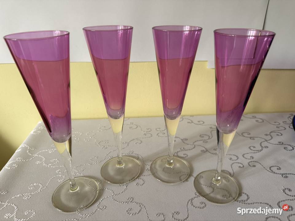 Zestaw Kieliszków do Szampana Fiolet Amethyst Czerwionka-Leszczyny