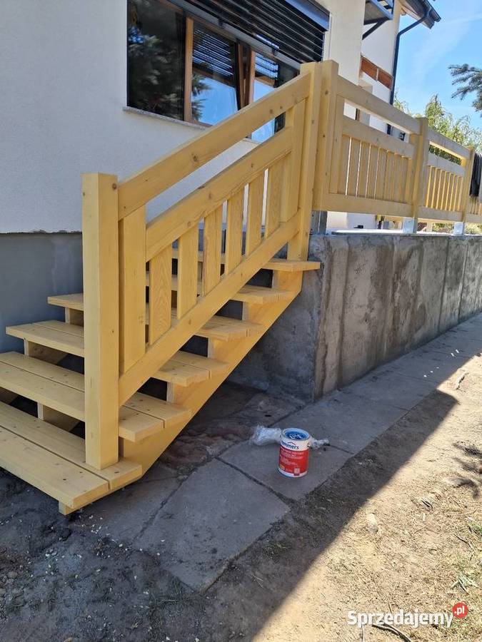 Balustrada drewniana Balustrady i barierki Gniezno