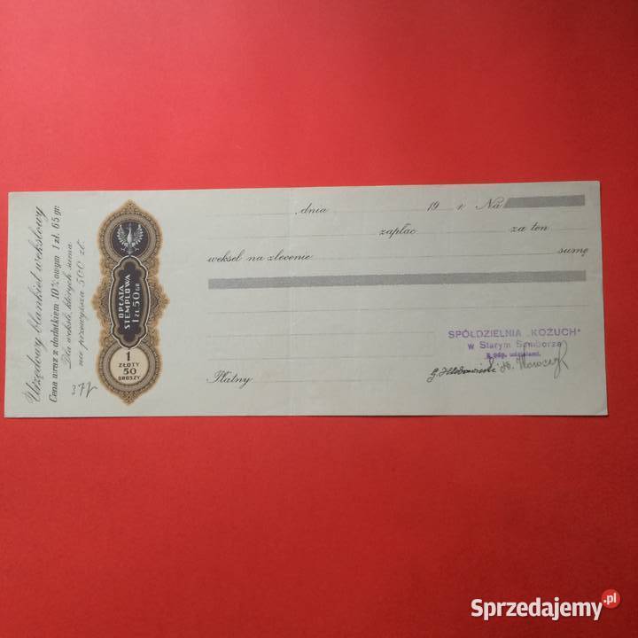 1978 Trzy Weksel Wystawione W Starym Samborze Szczecin