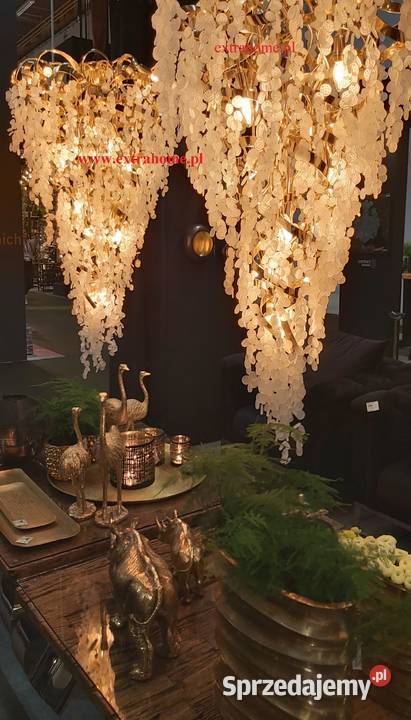 Luksusowy Żyrandol szkło z metaloplastyką HIT Warszawa sprzedam