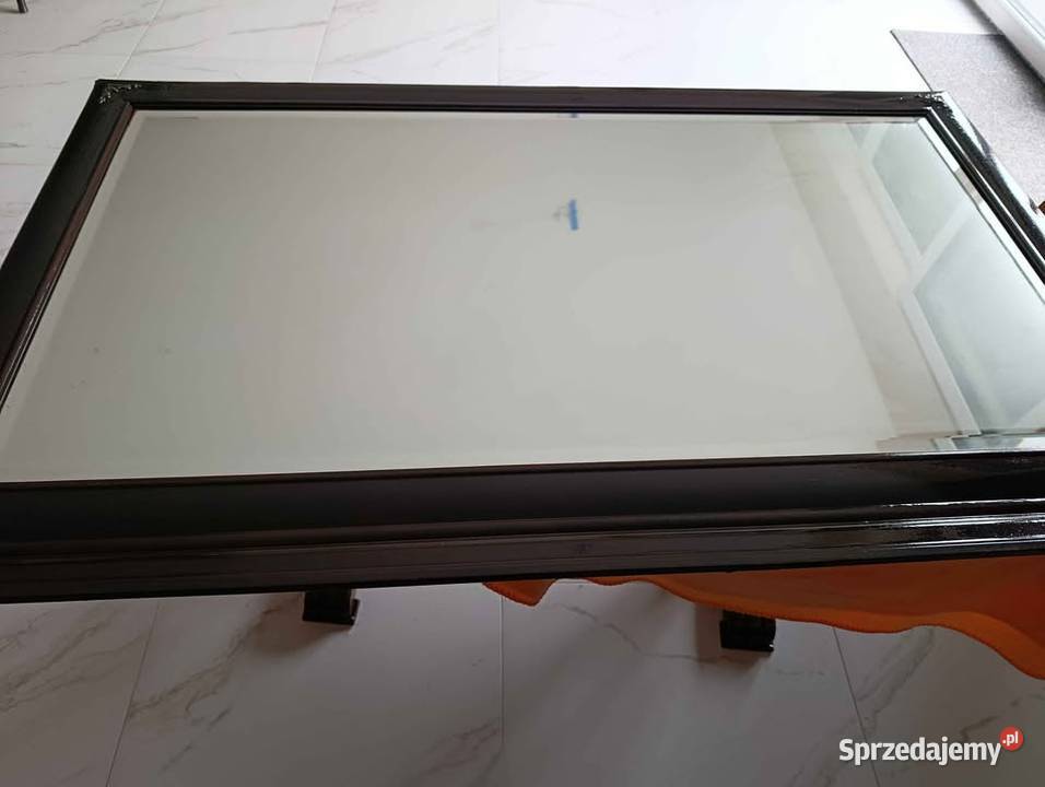 Lustro w drewnianej ramie Vintage