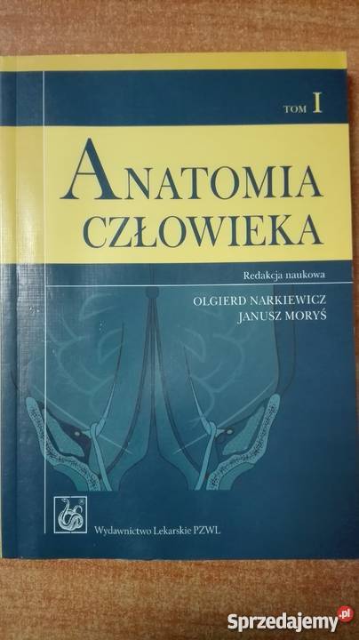 Anatomia Człowieka tom I PZWL Narkiewiczred 38 warmińsko-mazurskie Olsztyn sprzedam
