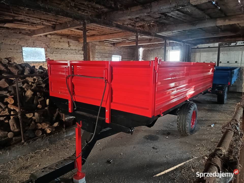 Przyczepa wywrotka jednoosiowa 3 strony wywrot TYM