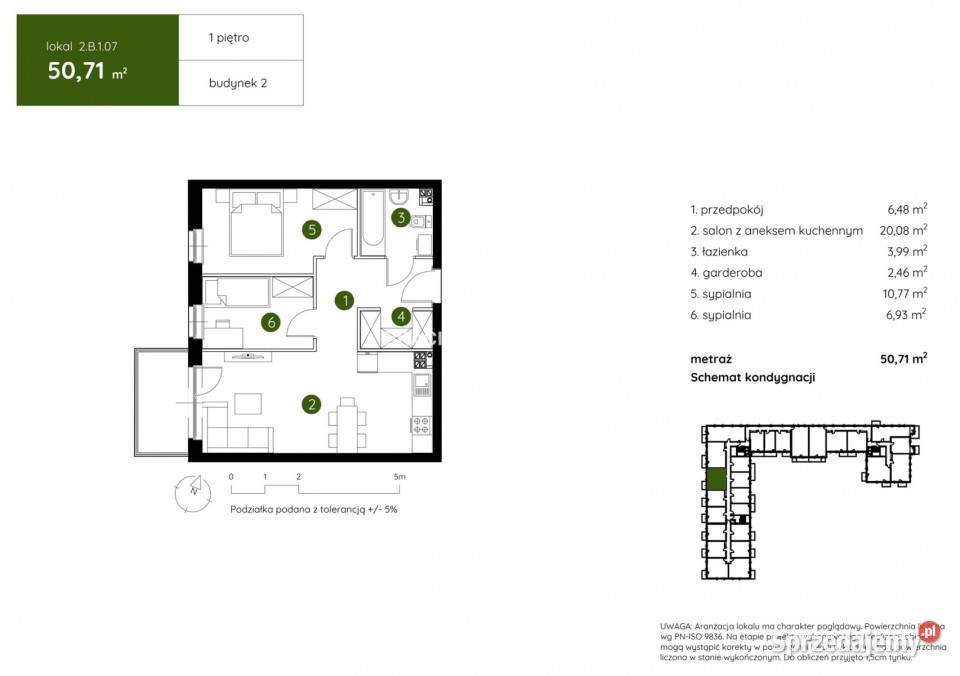 Mieszkanie Kraków Pękowicka 5071m2 3 pok Piętro 1