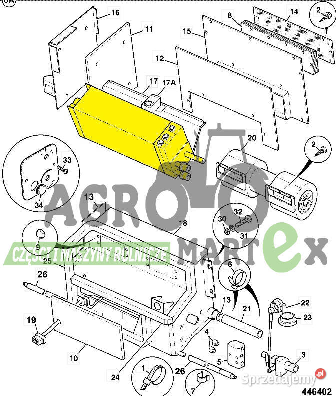 30925977 30925977 CHŁODNICA NAGRZEWNICY JCB Wichrów