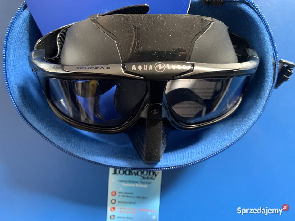 Maska nurkowa Sphera X Aqua Lung czarny silikon Nurkowanie śląskie Bytom