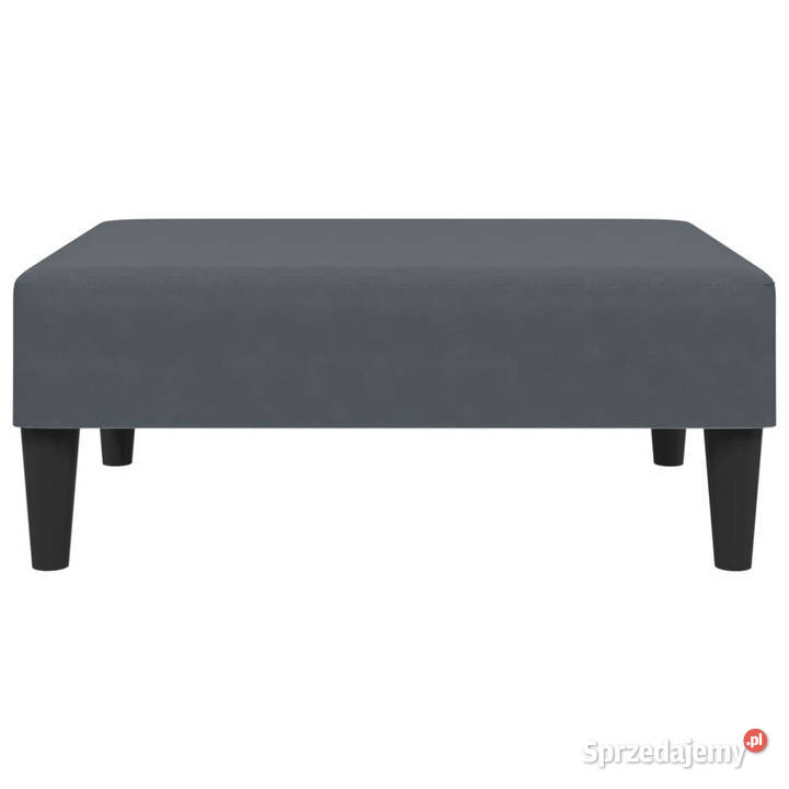 Podnóżek ciemnoszary 77x55x31 aksamit WM379558 Warszawa