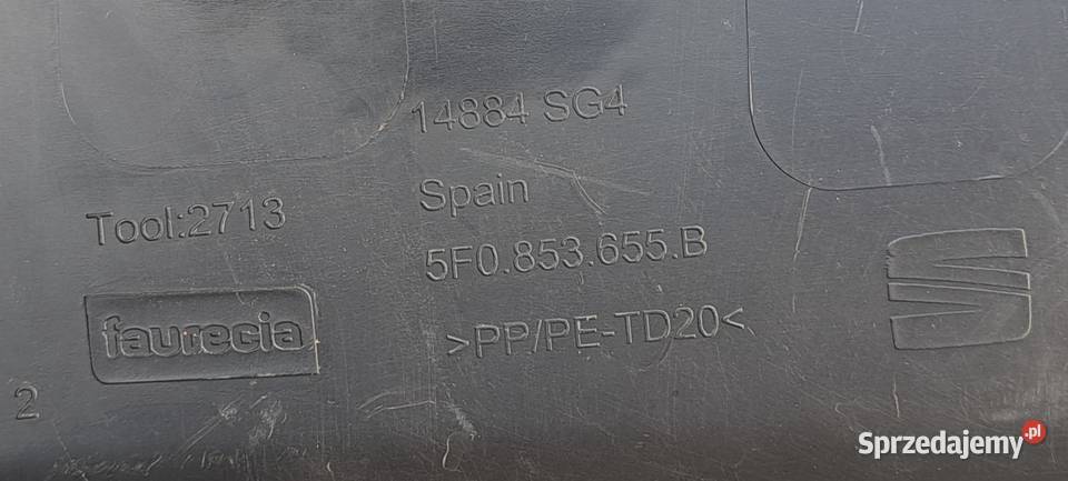 Osłona pasa przedniego Seat Leon III 5F LIFT OE osobowe Mielęcin