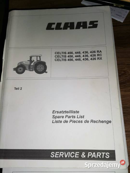 Katalog części Claas Renault sprzedam