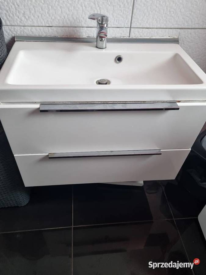 Szafka do lazienki z zlewem i kranem Łazienkowe kujawsko-pomorskie Orzechówko