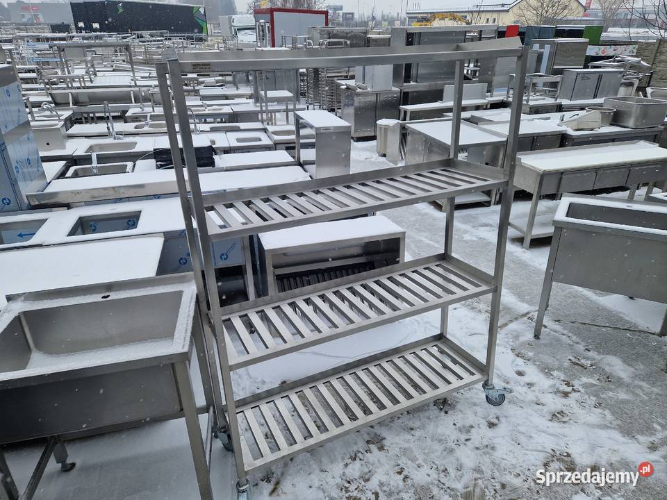 Solidny Regał Magazynowy 4 Półki Gretingowe