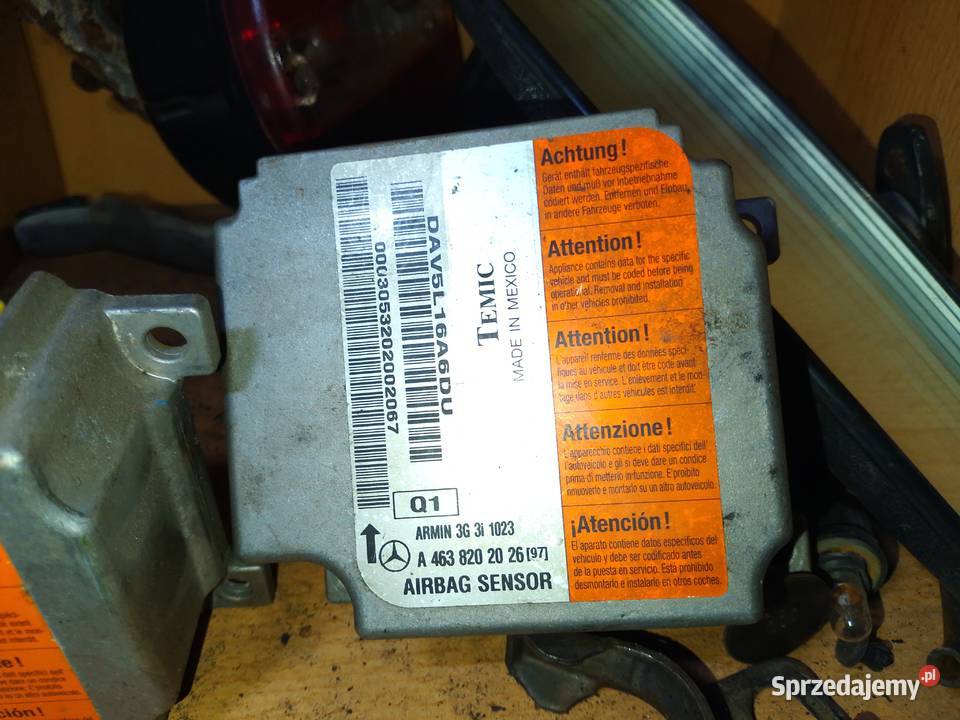 Mercedes g 4638202026 sensor airbag Układ elektryczny, zapłon Kocmyrzów