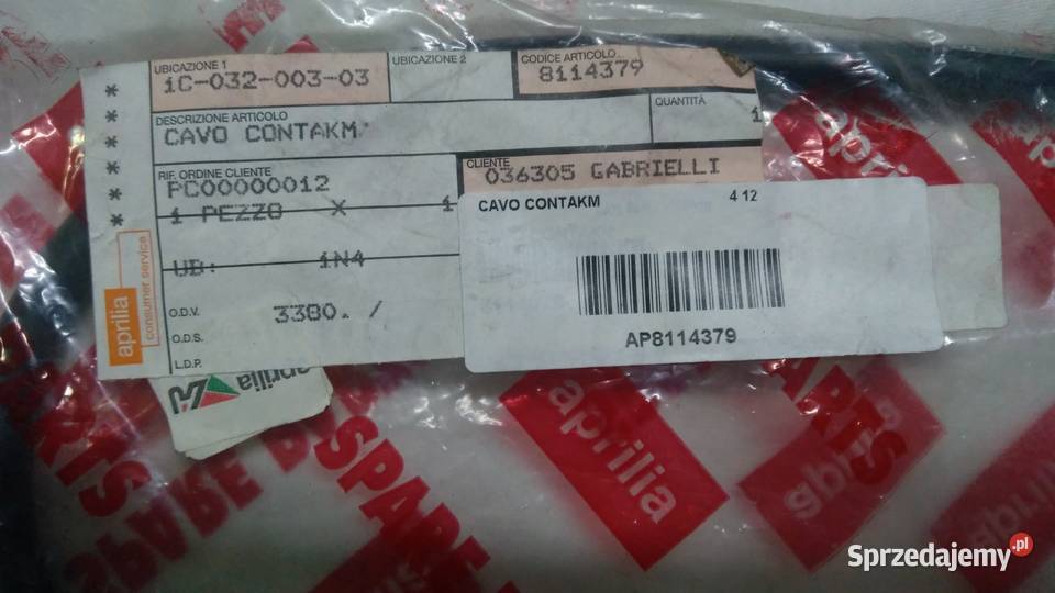 LINKA LICZNIKA PRĘDKOŚCIOMIERZA ORGINAŁ APRILIA sprzedam