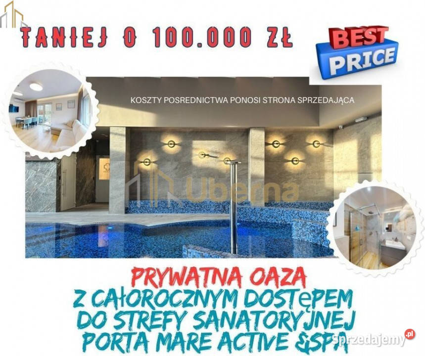 Dwupoziomowy apartament z ogródkiem Bałtykiem 44.6m2 Dziwnówek