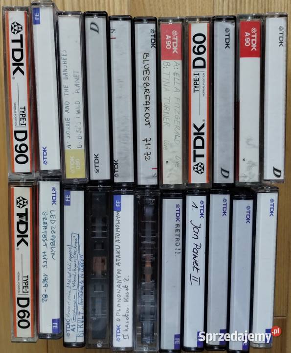 Kasety magnetofonowe używane pakiet 22 sztuki