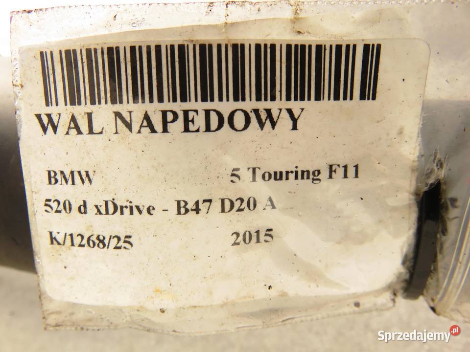 WAŁ NAPĘDOWY BMW F11 520 d xDrive 7640919 sprzedam